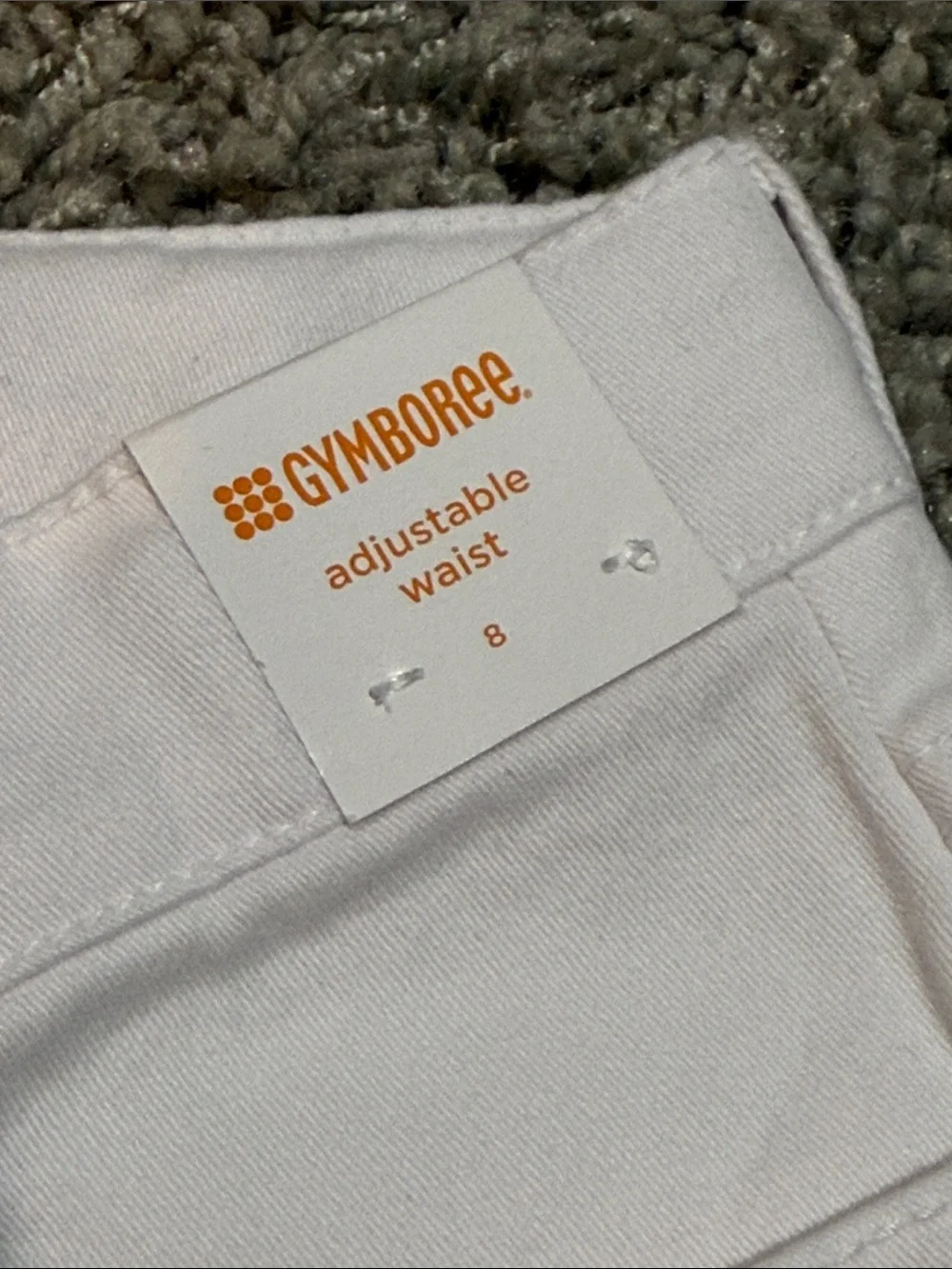 Gymboree White Cropped Pants Girls (8) NEW